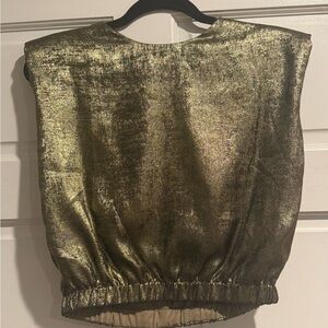 TCEC Metallic Gold Women's Blouse